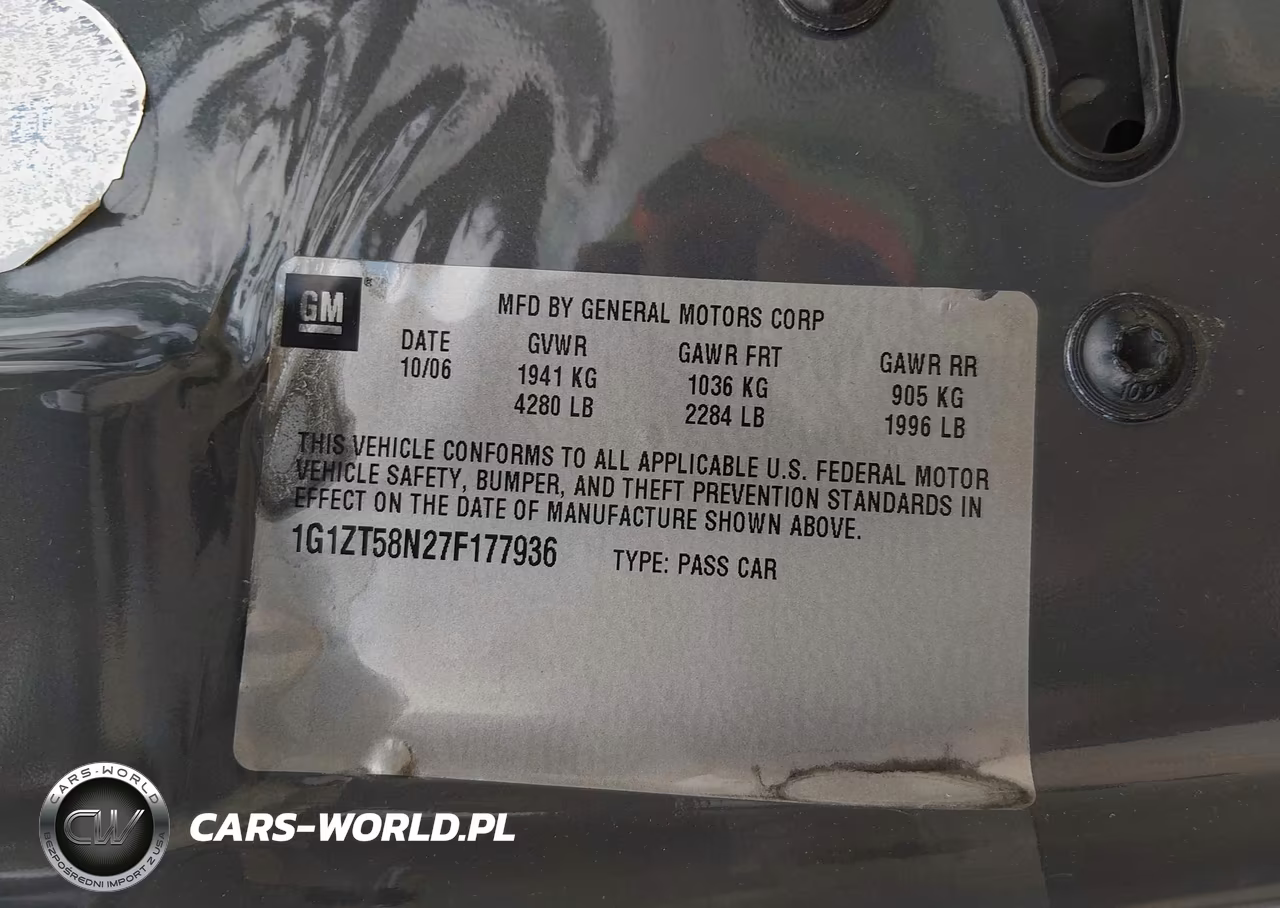 2007 Chevrolet Malibu Lt W-2Lt VIN:1G1ZT58N27F177936 - 9