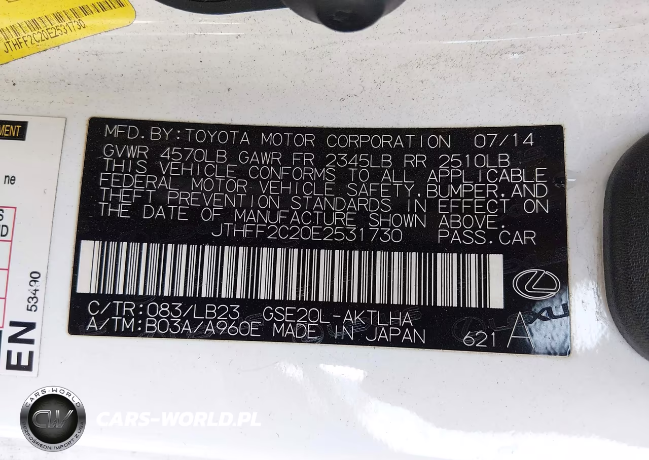 2014 Lexus Is 250C VIN:JTHFF2C20E2531730 - 9