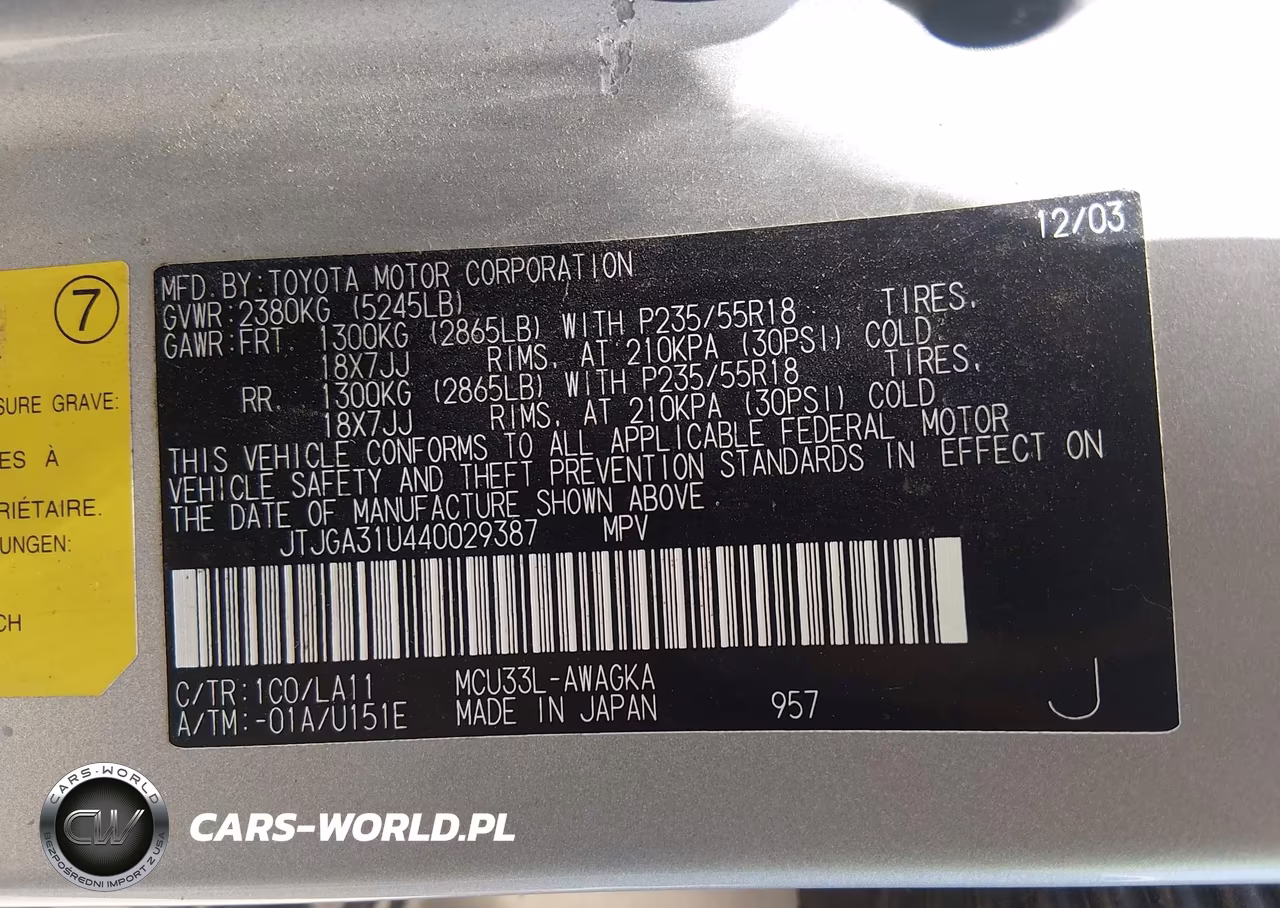 2004 Lexus Rx 330 VIN:JTJGA31U440029387 - 9