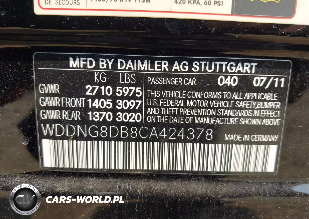 2012 Mercedes-Benz S 350 Bluetec 4Matic VIN:WDDNG8DB8CA424378 - 9