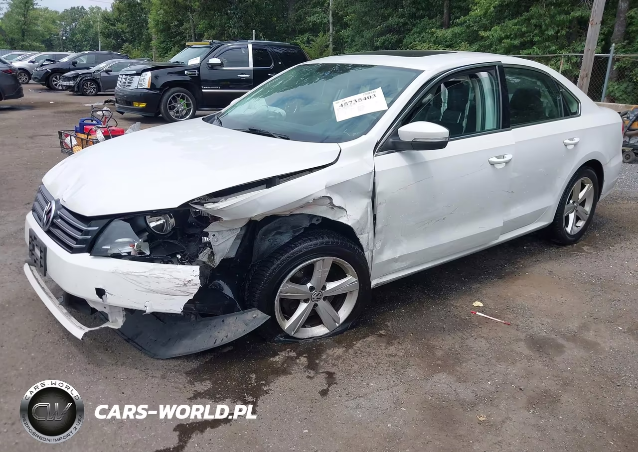 2013 Volkswagen Passat 2.5L Se VIN:1VWBP7A31DC102611 - 2
