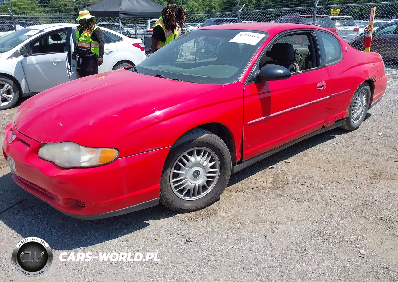 2000 Chevrolet Monte Carlo Ls VIN:2G1WW12EXY9211322 - 2