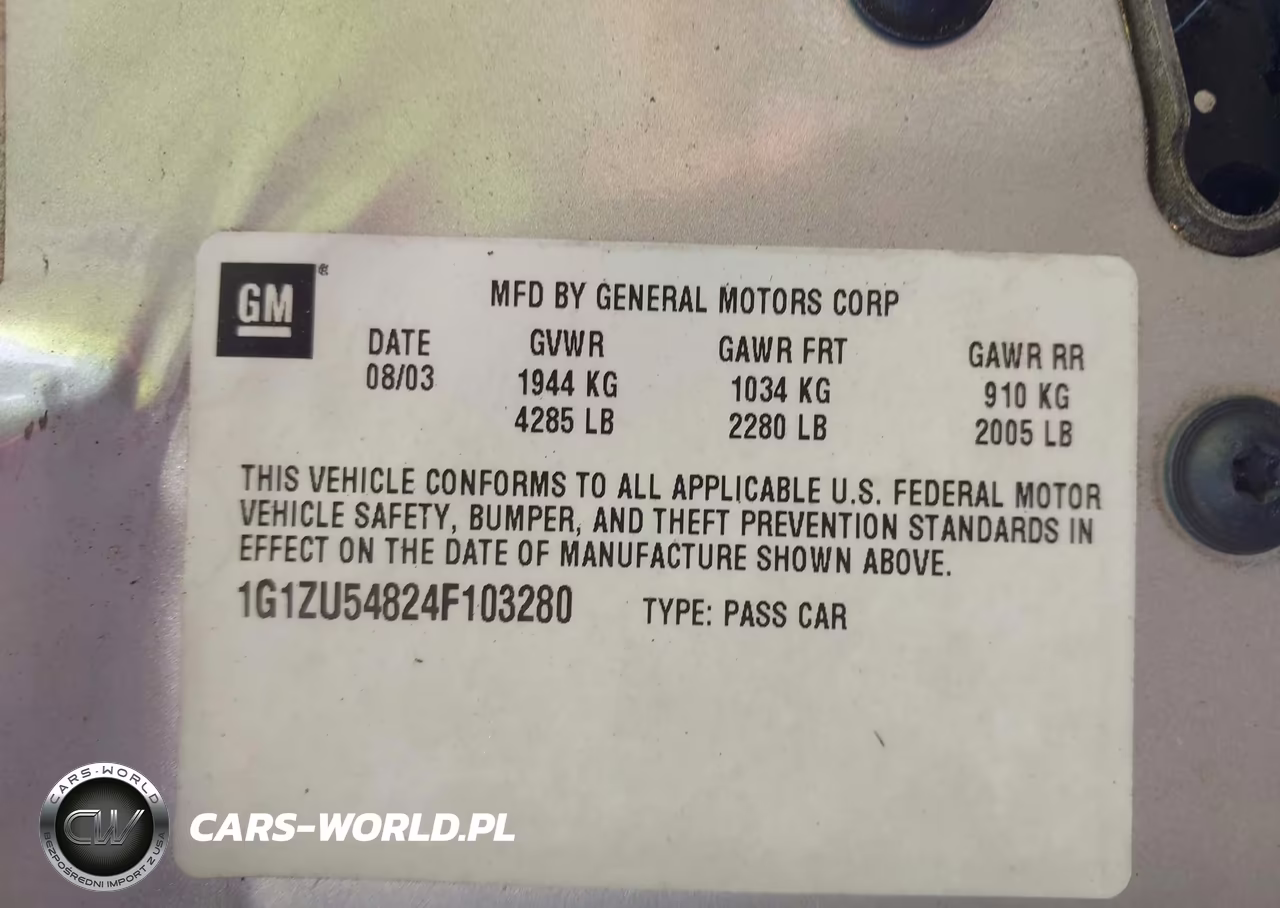 2004 Chevrolet Malibu Lt VIN:1G1ZU54824F103280 - 9