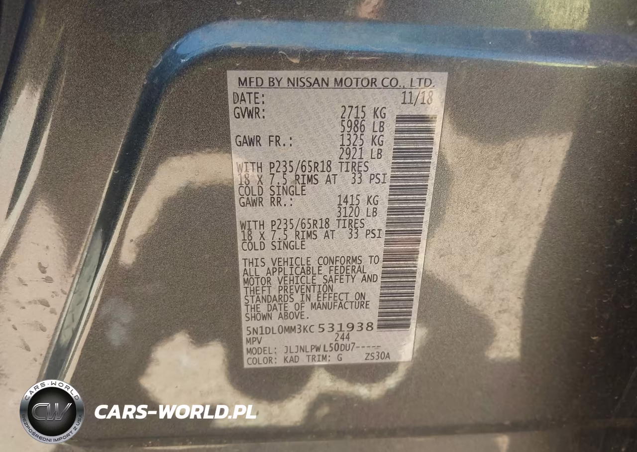 2019 Infiniti Qx60 Pure VIN:5N1DL0MM3KC531938 - 9