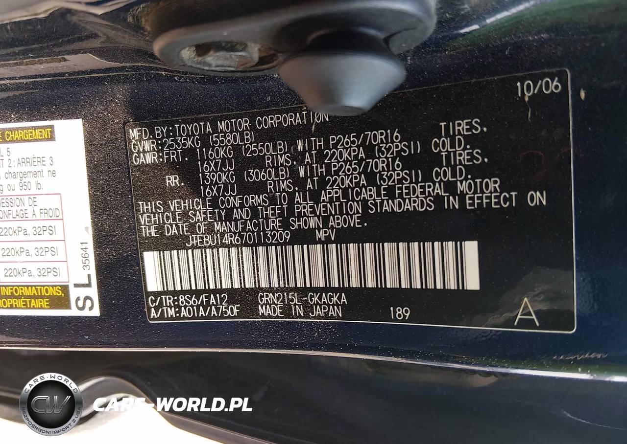 2007 Toyota 4Runner Sr5 VIN:JTEBU14R670113209 - 9
