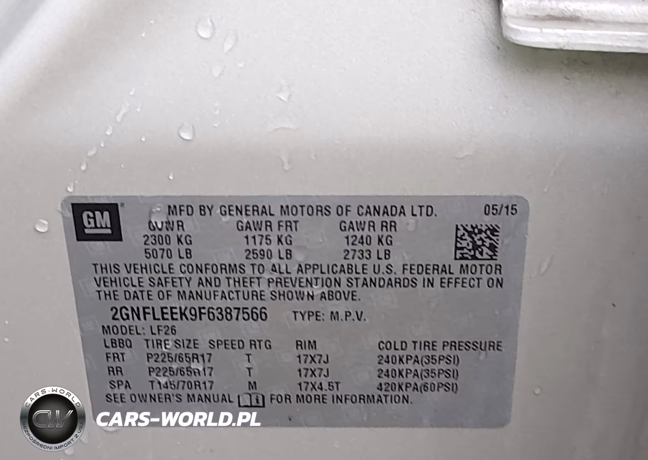 2015 Chevrolet Equinox Ls VIN:2GNFLEEK9F6387566 - 9