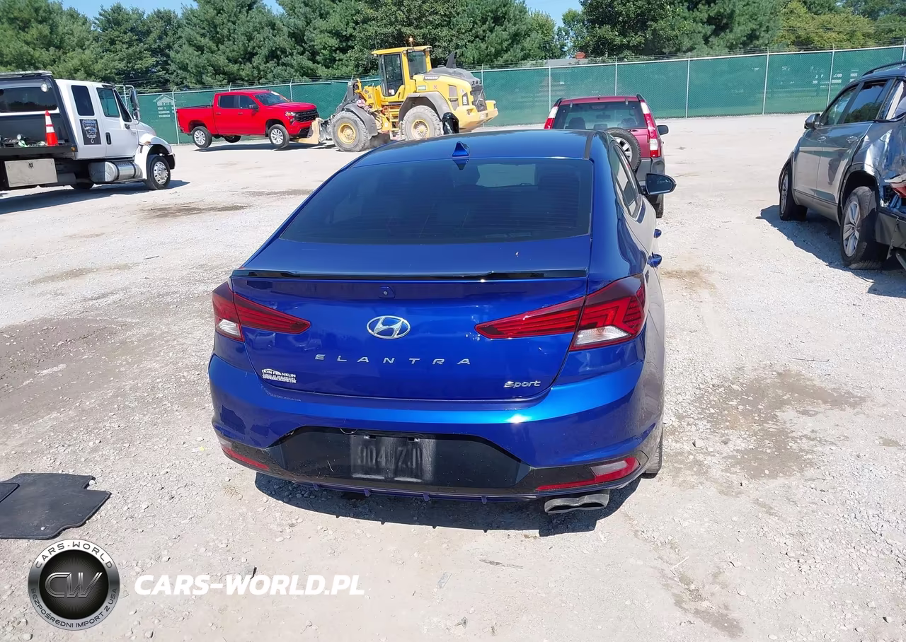 2019 Hyundai Elantra Sport VIN:KMHD04LB7KU869868 - 17
