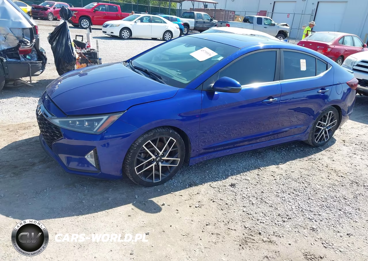 2019 Hyundai Elantra Sport VIN:KMHD04LB7KU869868 - 2