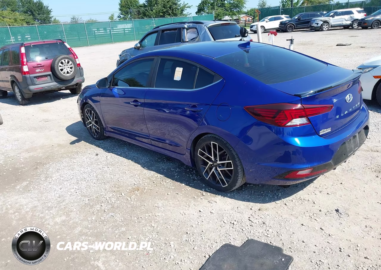 2019 Hyundai Elantra Sport VIN:KMHD04LB7KU869868 - 3