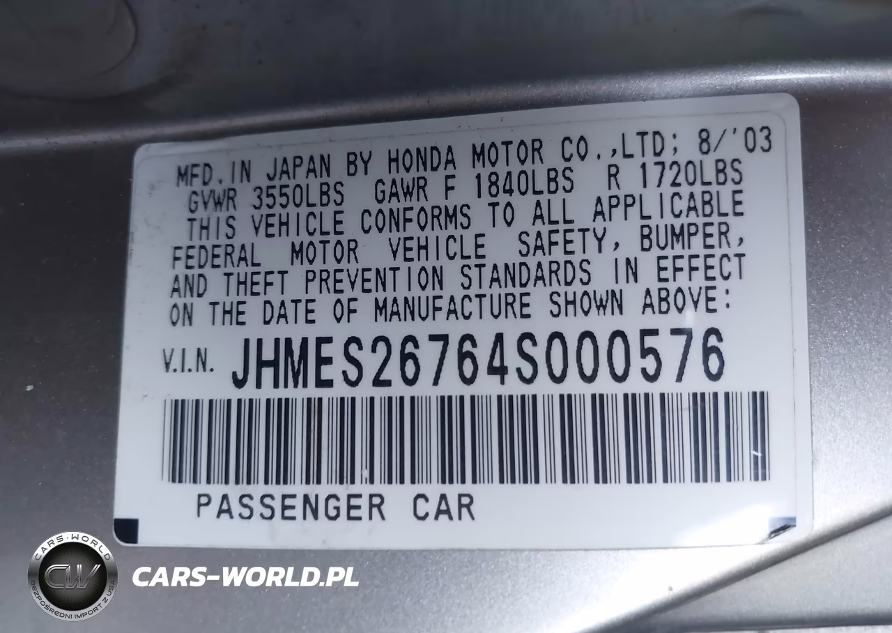 2004 Honda Civic Ex VIN:JHMES26764S000576 - 9
