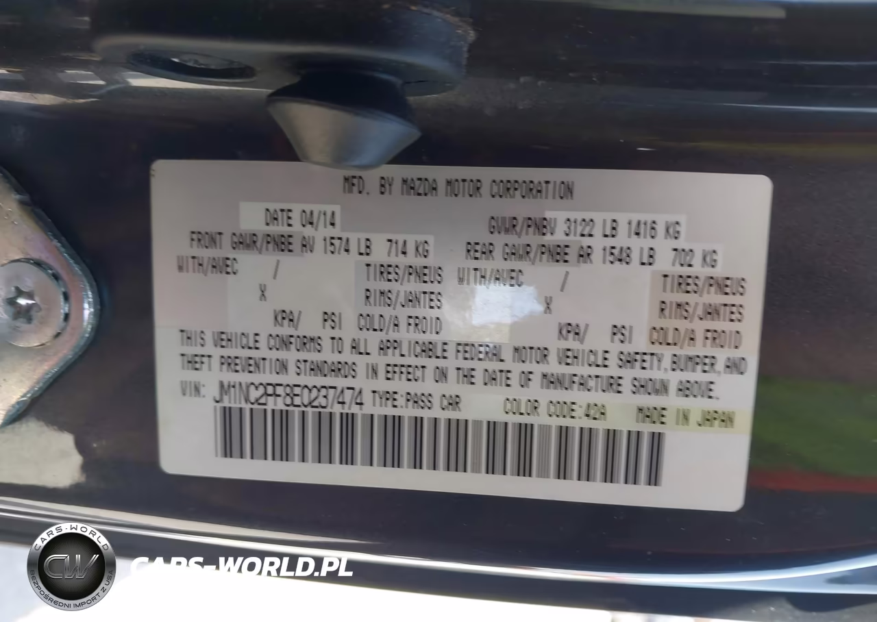2014 Mazda Mx-5 Miata Grand Touring VIN:JM1NC2PF8E0237474 - 9