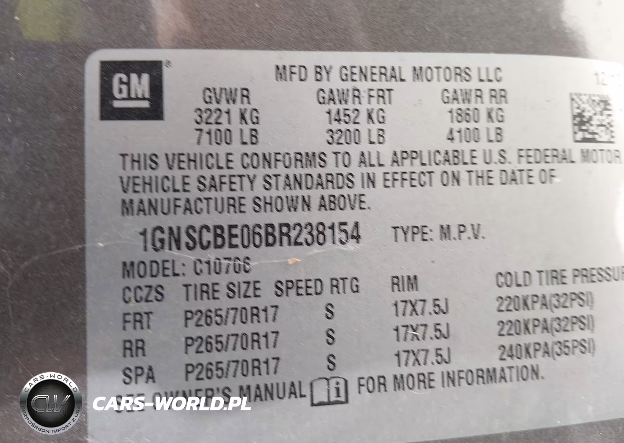 2011 Chevrolet Tahoe Lt VIN:1GNSCBE06BR238154 - 9