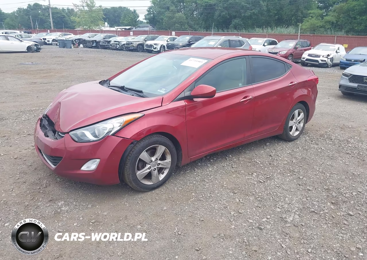 2013 Hyundai Elantra Gls VIN:5NPDH4AE1DH210627 - 2