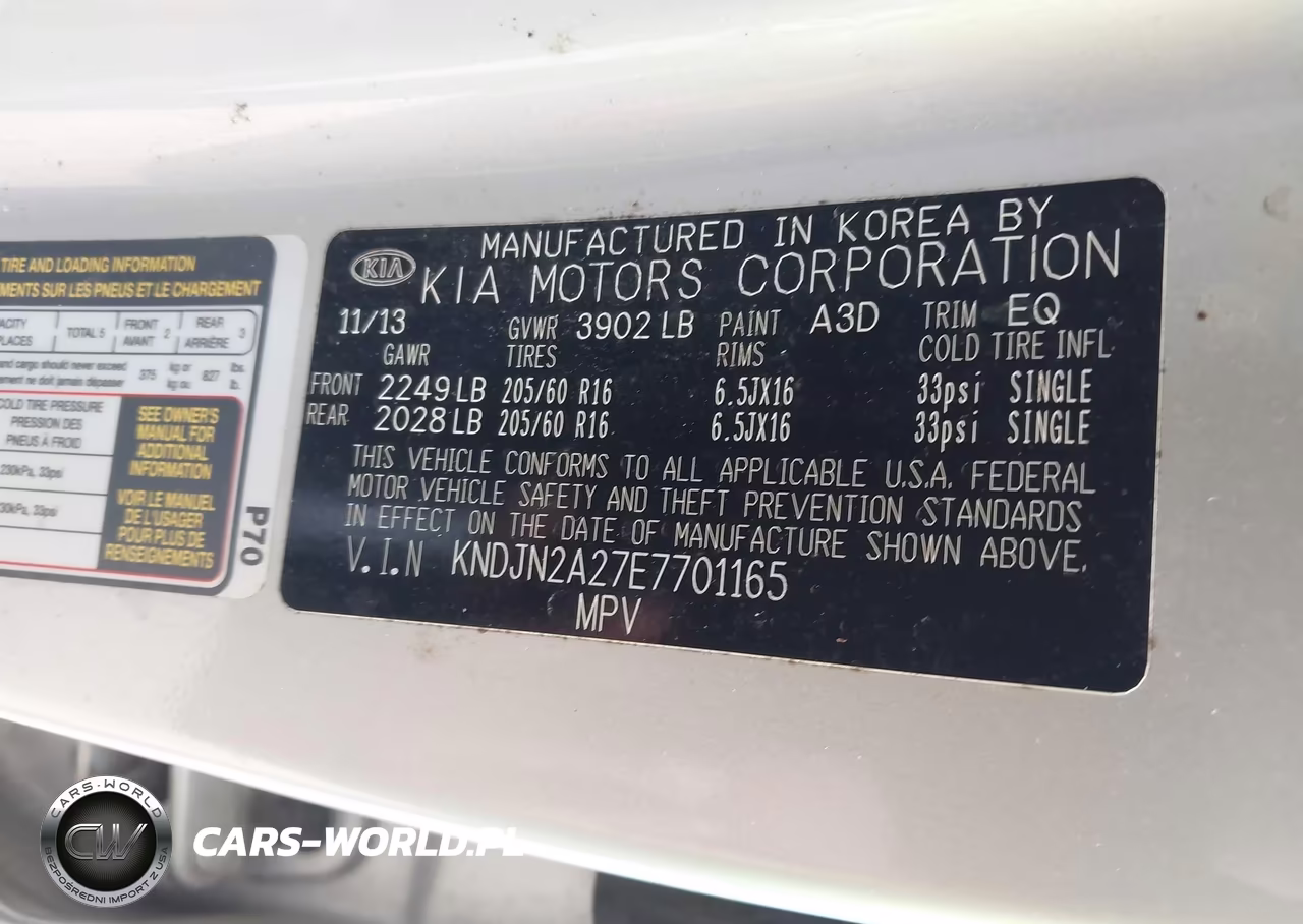2014 Kia Soul VIN:KNDJN2A27E7701165 - 9