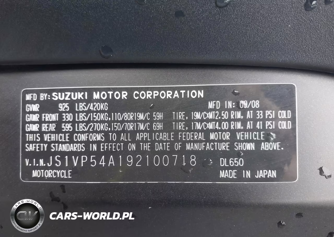 2009 Suzuki Dl650 VIN:JS1VP54A192100718 - 10