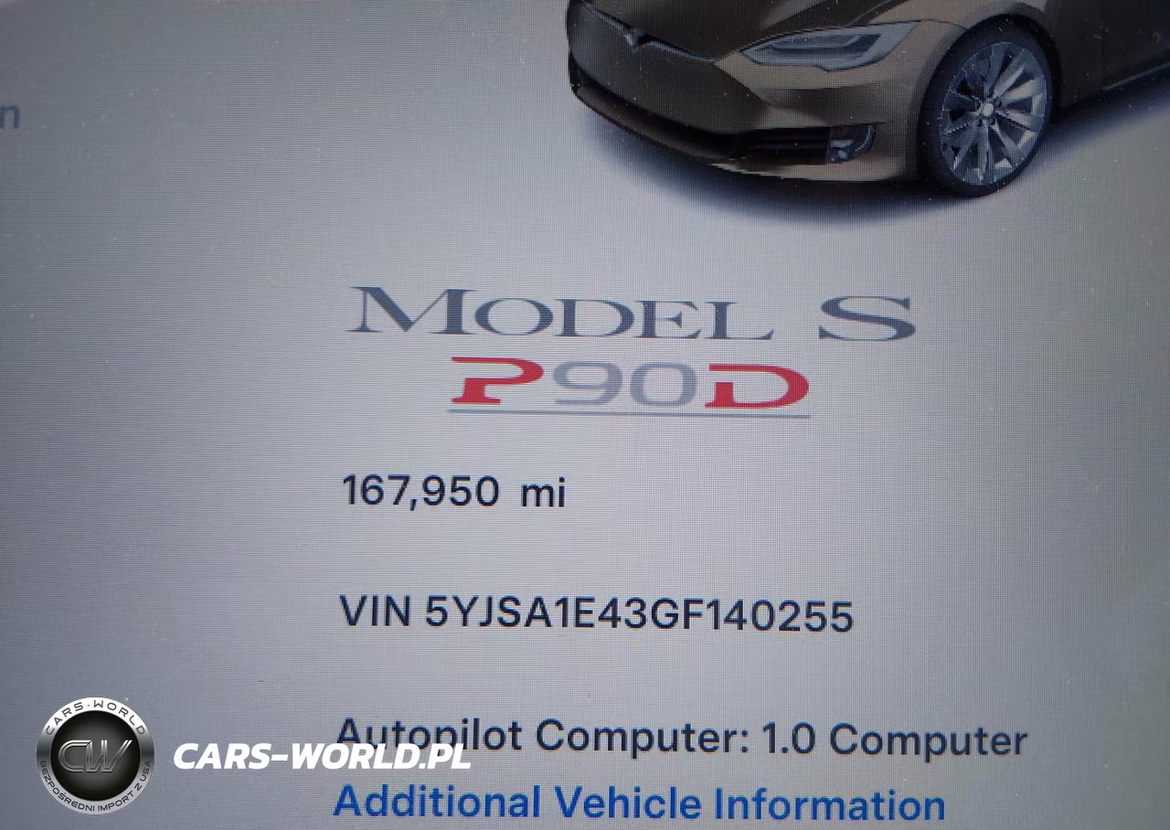 2016 Tesla Model S 90D-P100D-P85D-P90D VIN:5YJSA1E43GF140255 - 14