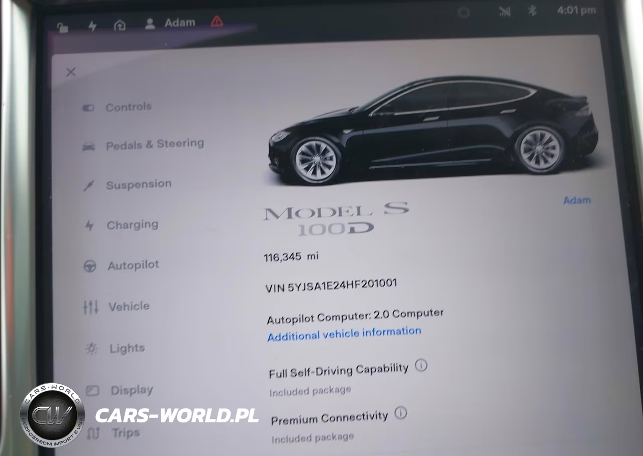2017 Tesla Model S 100D-60D-75D-90D-P100D VIN:5YJSA1E24HF201001 - 7