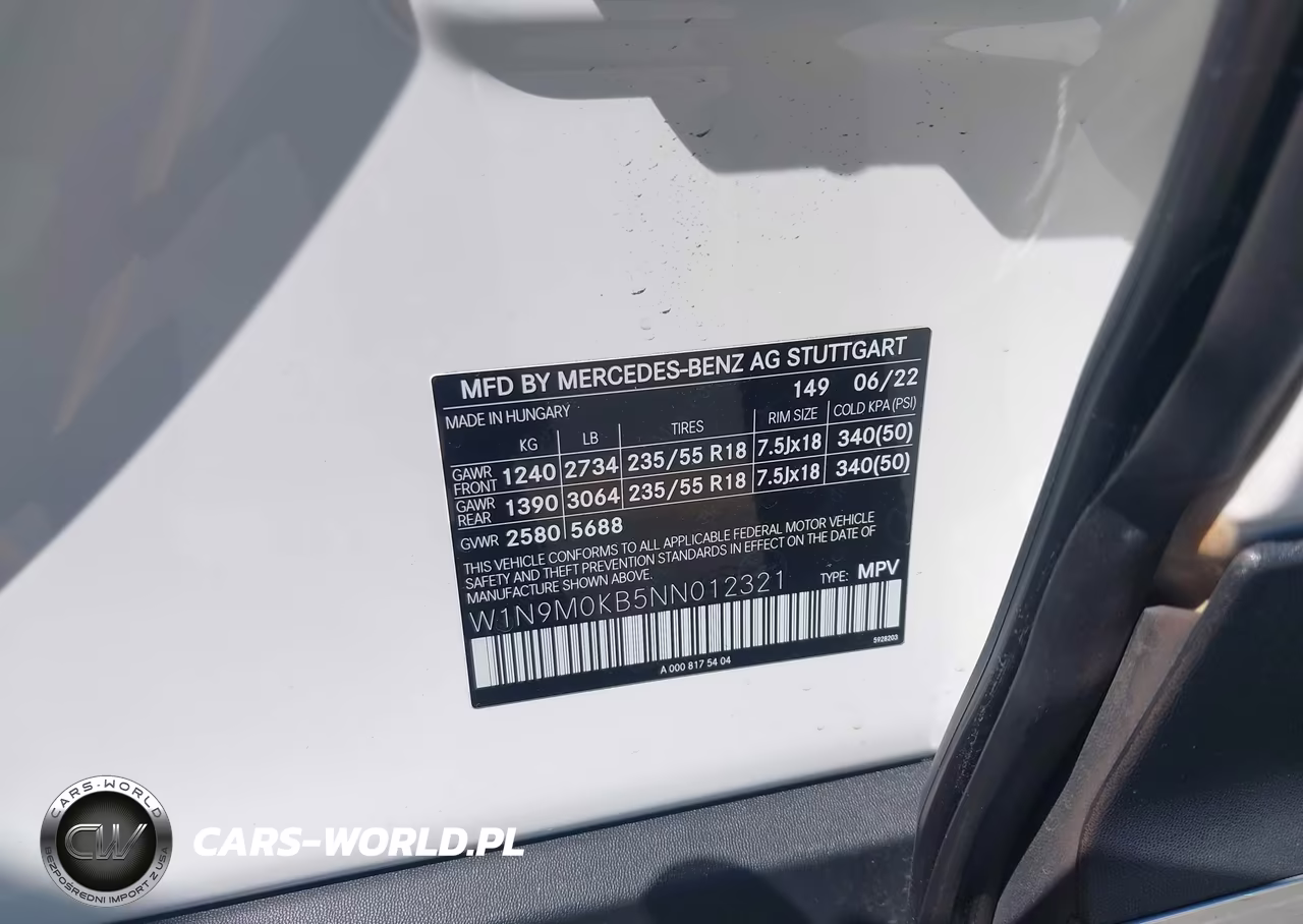 2022 Mercedes-Benz Eqb 300 Suv 4Matic VIN:W1N9M0KB5NN012321 - 9