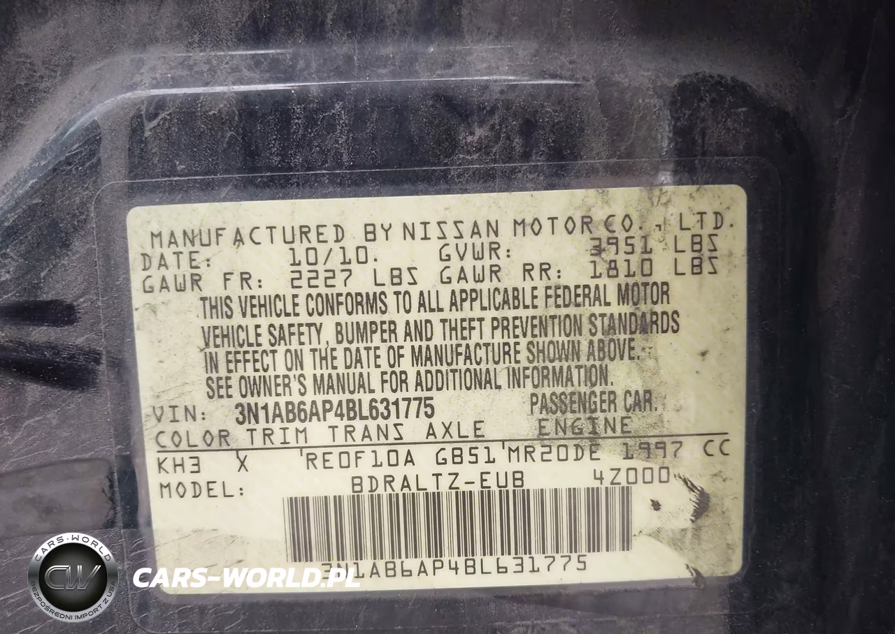 2011 Nissan Sentra 2.0Sr VIN:3N1AB6AP4BL631775 - 9