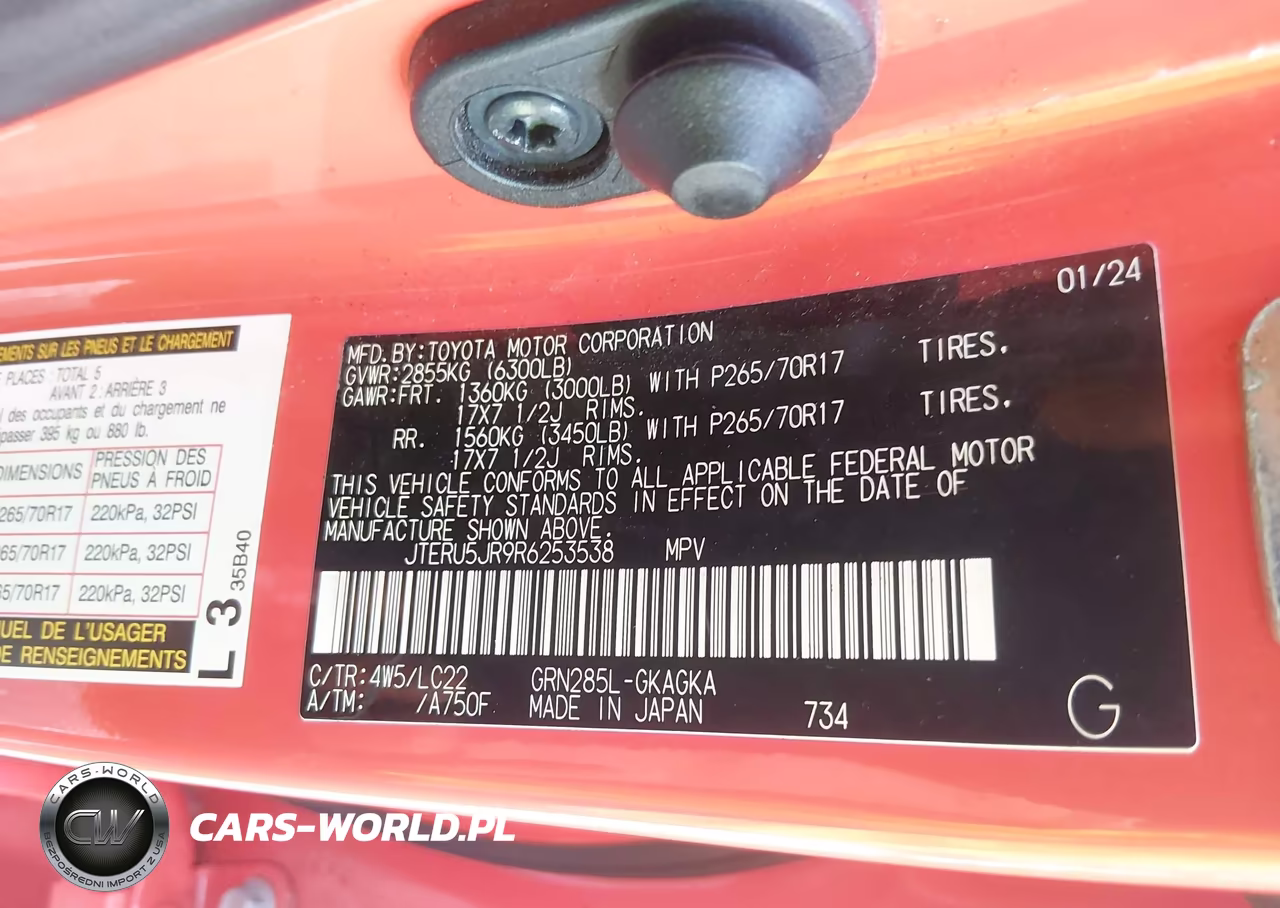 2024 Toyota 4Runner Trd Off Road Premium VIN:JTERU5JR9R6253538 - 9
