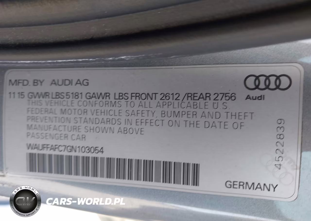 2016 Audi A6 2.0T Premium VIN:WAUFFAFC7GN103054 - 9