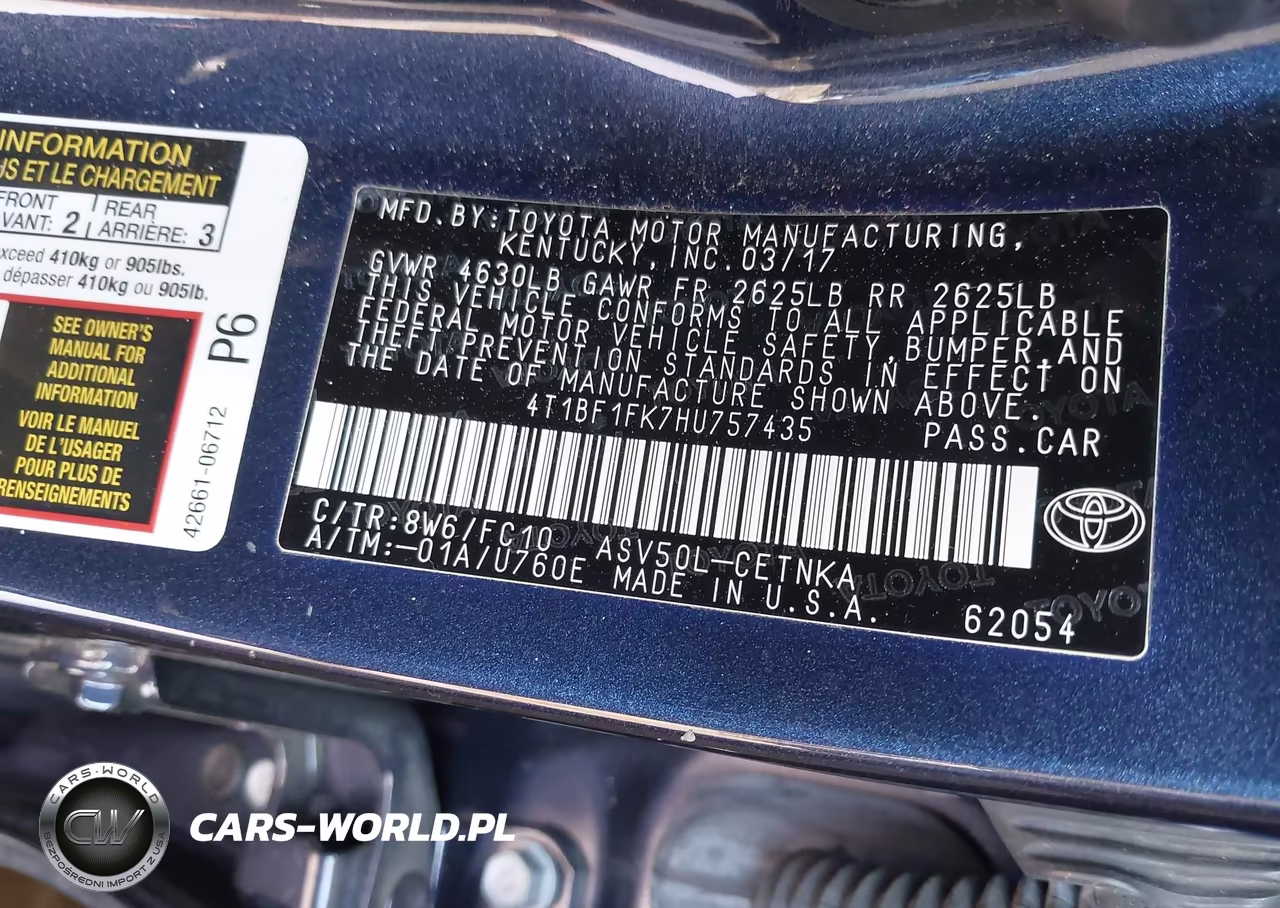 2017 Toyota Camry Le VIN:4T1BF1FK7HU757435 - 9