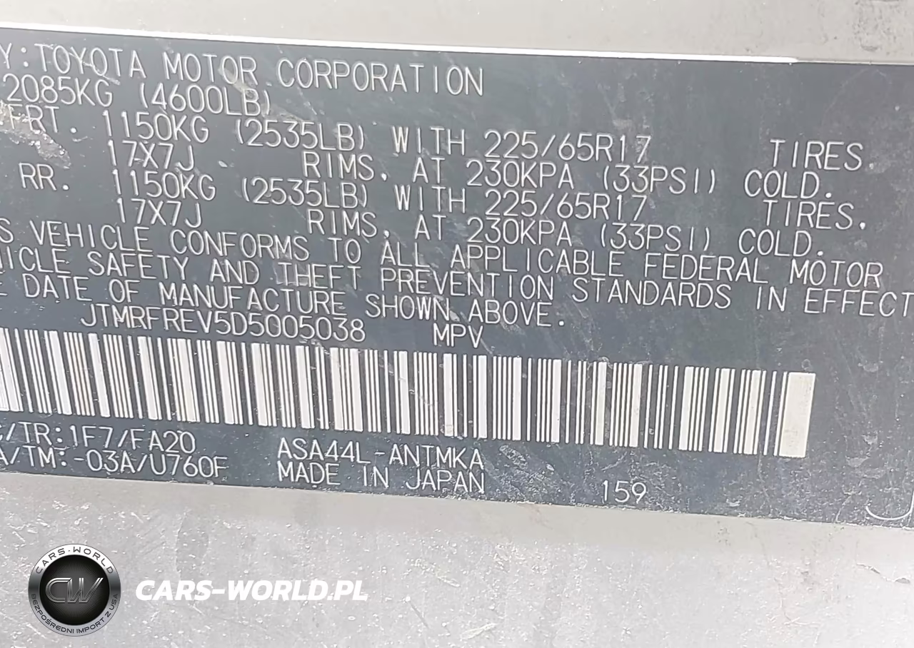 2013 Toyota Rav4 Xle VIN:JTMRFREV5D5005038 - 9