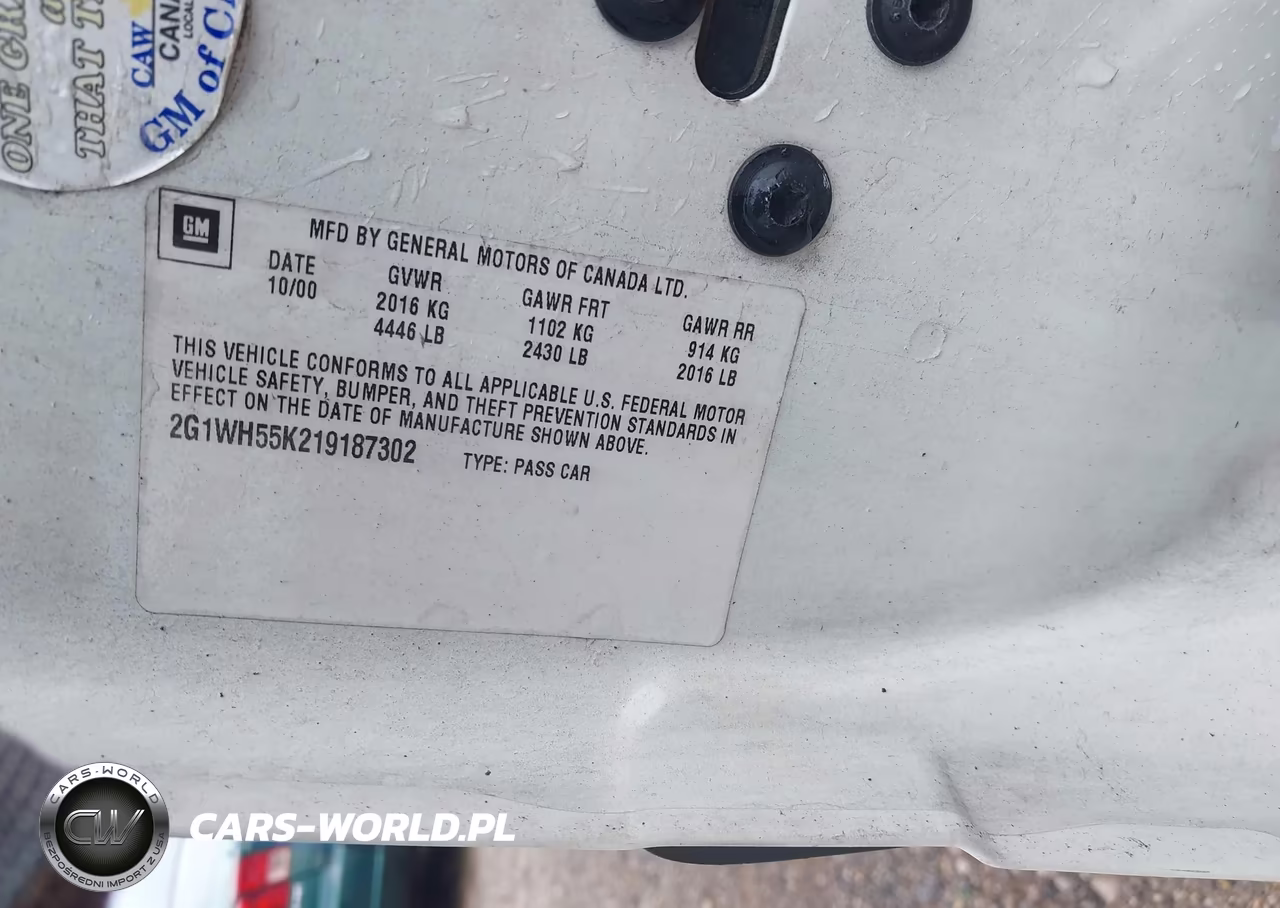 2001 Chevrolet Impala Ls VIN:2G1WH55K219187302 - 9