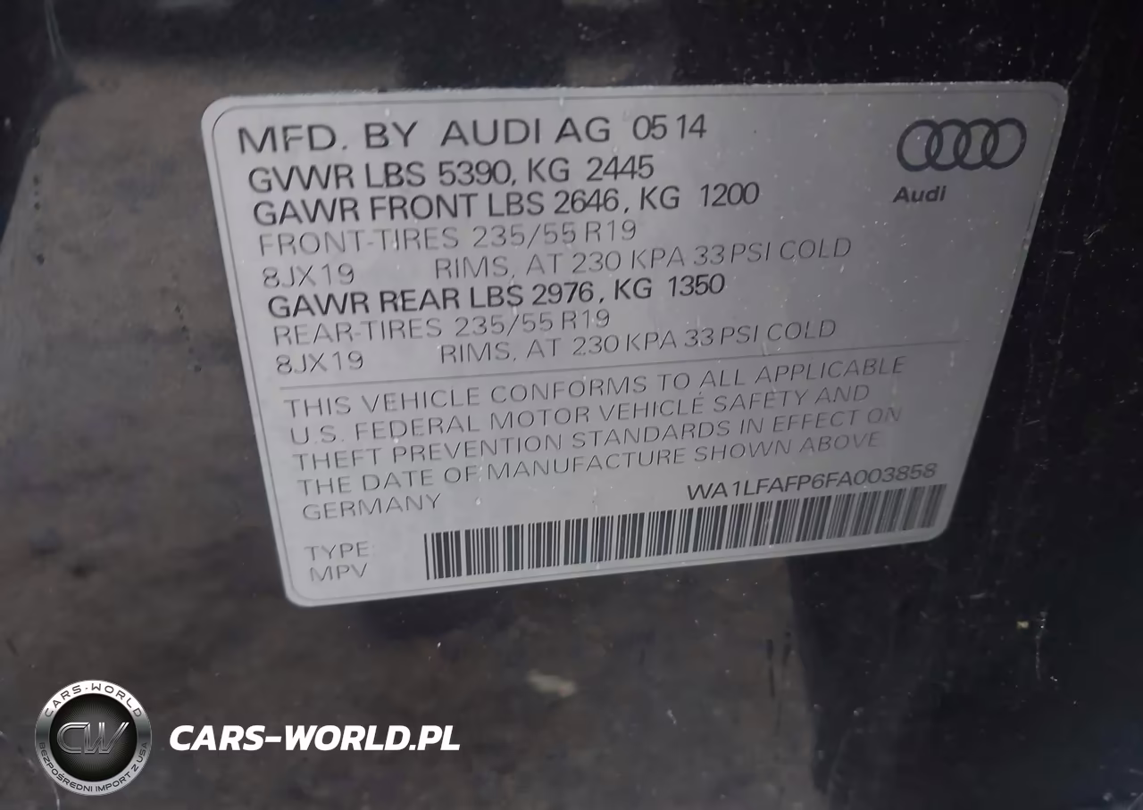 2015 Audi Q5 2.0T Premium VIN:WA1LFAFP6FA003858 - 9