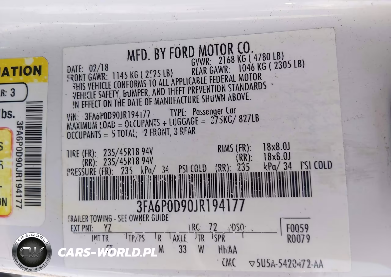2018 Ford Fusion Titanium VIN:3FA6P0D90JR194177 - 9