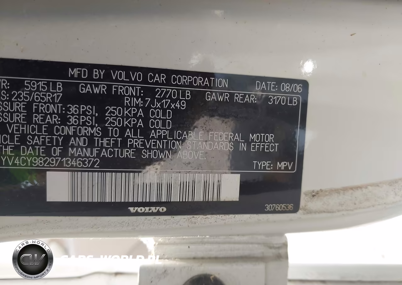 2007 Volvo Xc90 3.2 VIN:YV4CY982971346372 - 9