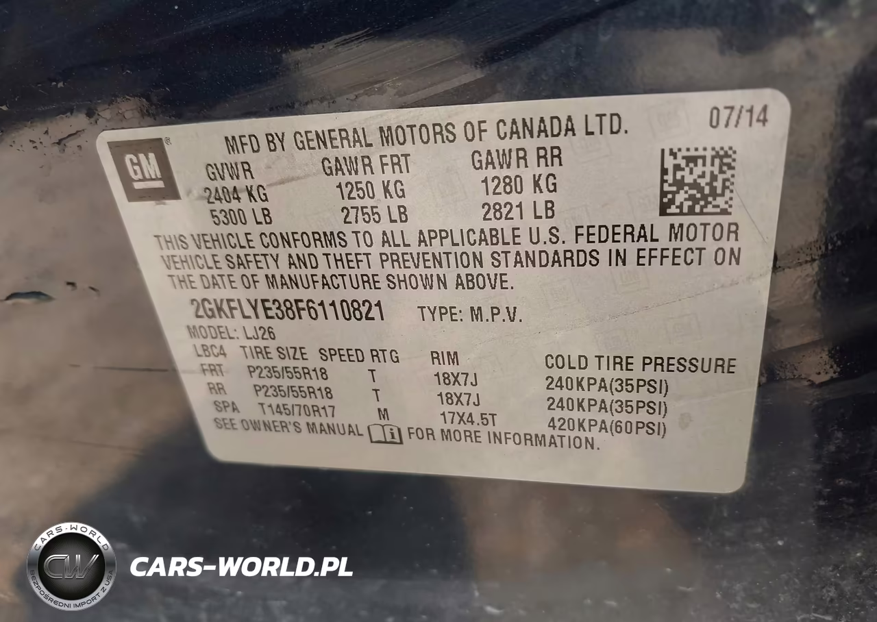2015 GMC Terrain Slt-2 VIN:2GKFLYE38F6110821 - 9