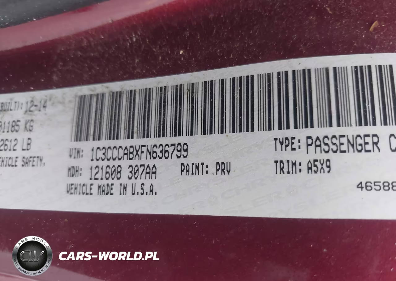 2015 Chrysler 200 Limited VIN:1C3CCCABXFN636799 - 9