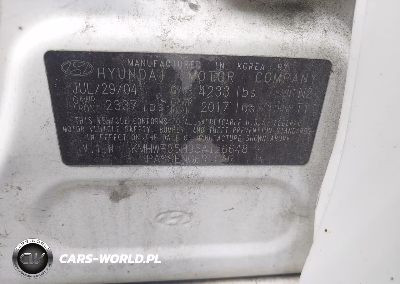 2005 Hyundai Sonata Gls-Lx VIN:KMHWF35H35A126648 - 9