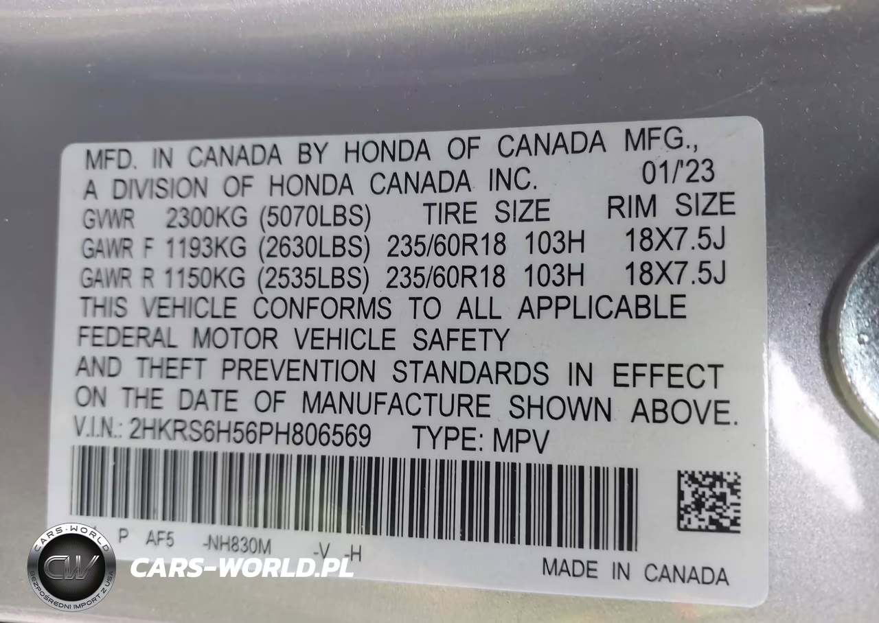 2023 Honda Cr-V Hybrid Sport VIN:2HKRS6H56PH806569 - 9