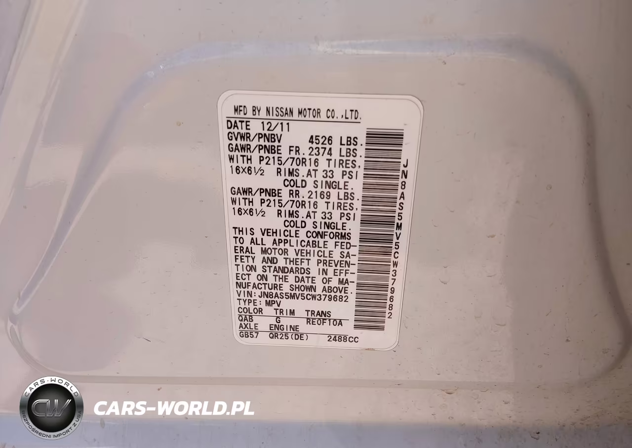 2012 Nissan Rogue S VIN:JN8AS5MV5CW379682 - 9