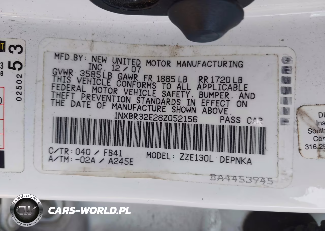 2008 Toyota Corolla Le VIN:1NXBR32E28Z052156 - 9