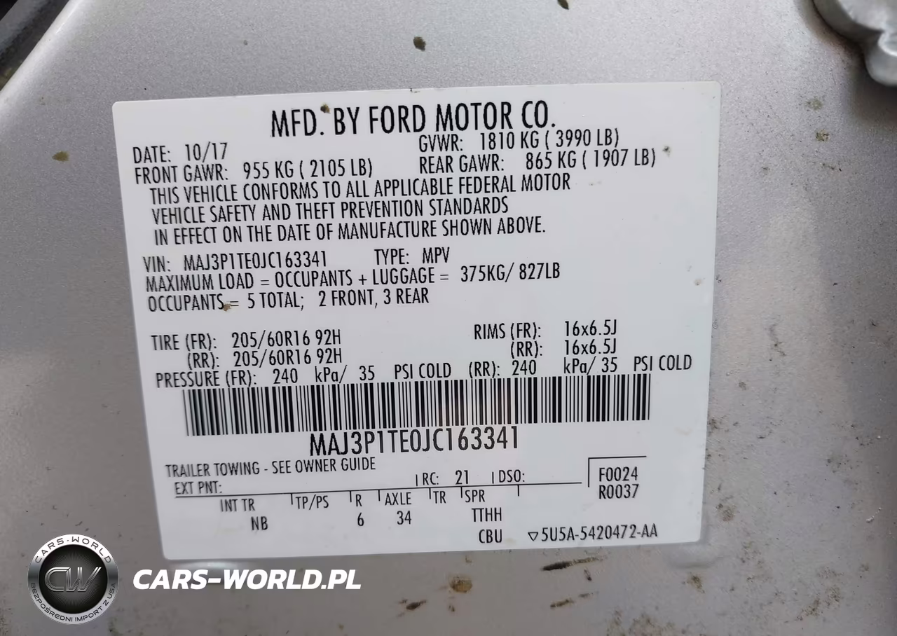 2018 Ford Ecosport Se VIN:MAJ3P1TE0JC163341 - 9