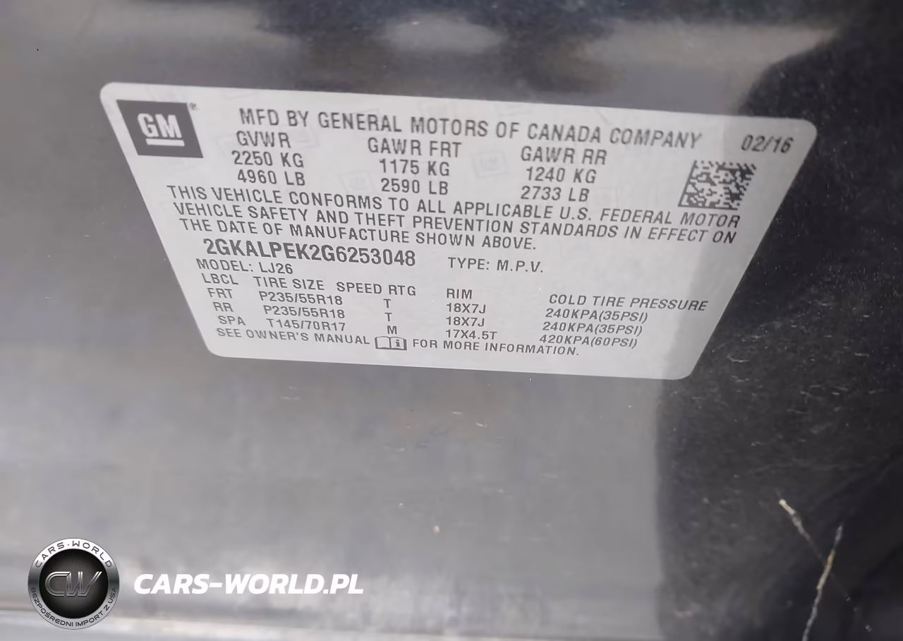 2016 GMC Terrain Slt VIN:2GKALPEK2G6253048 - 9