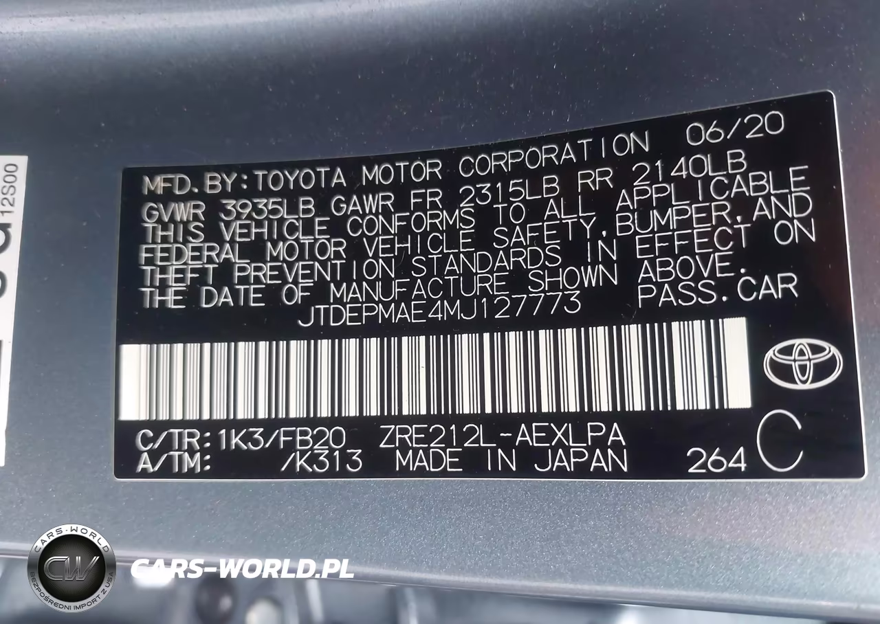 2021 Toyota Corolla Le VIN:JTDEPMAE4MJ127773 - 9