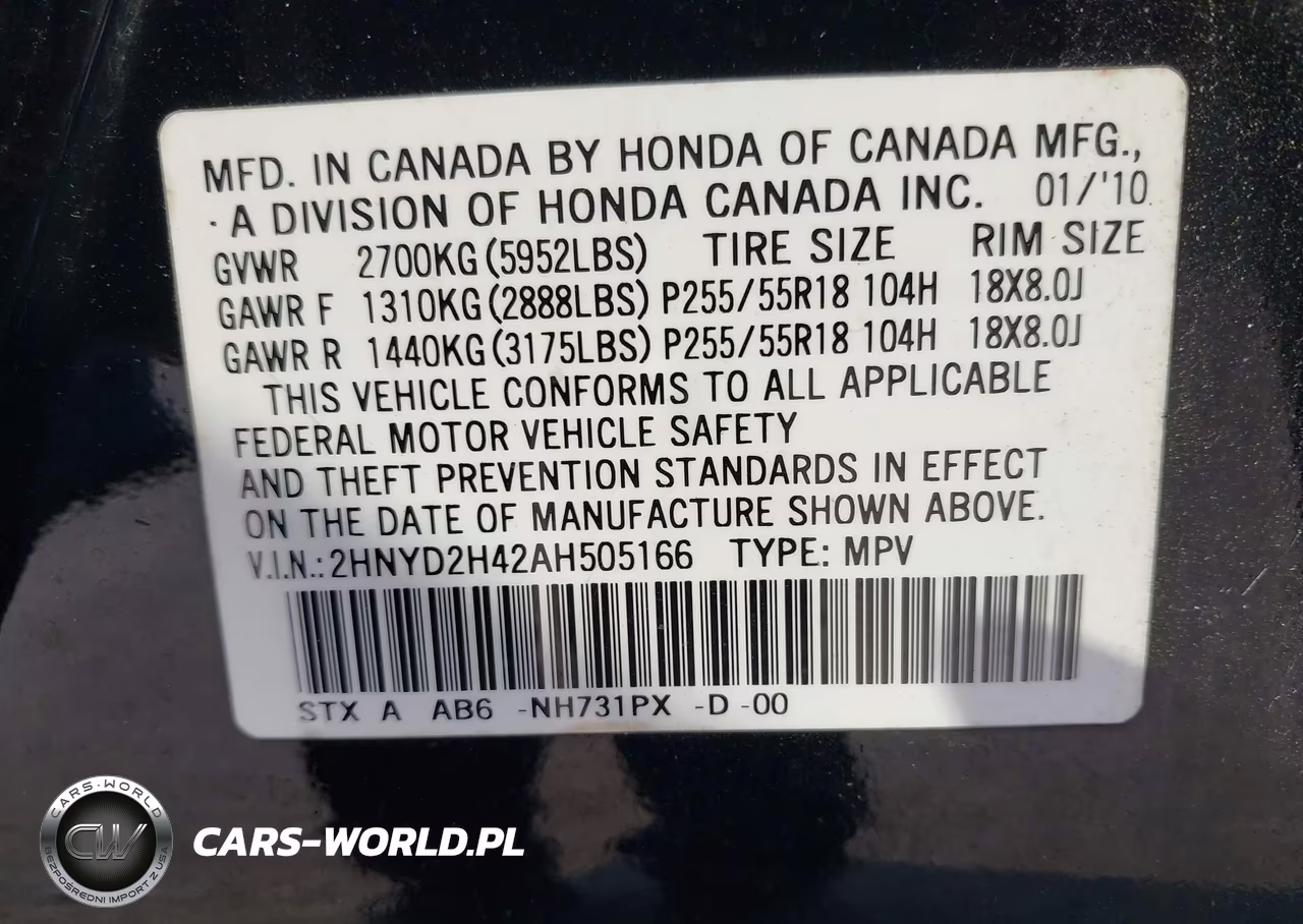 2010 Acura Mdx Technology Package VIN:2HNYD2H42AH505166 - 9