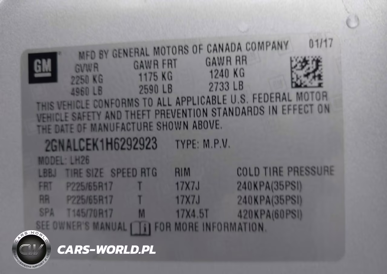 2017 Chevrolet Equinox Lt VIN:2GNALCEK1H6292923 - 9