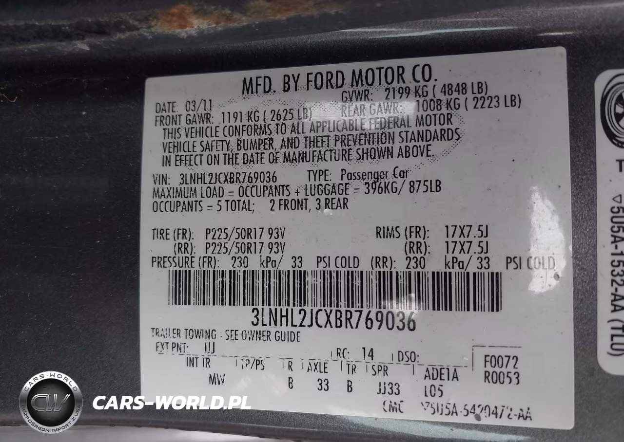 2011 Lincoln Mkz VIN:3LNHL2JCXBR769036 - 9