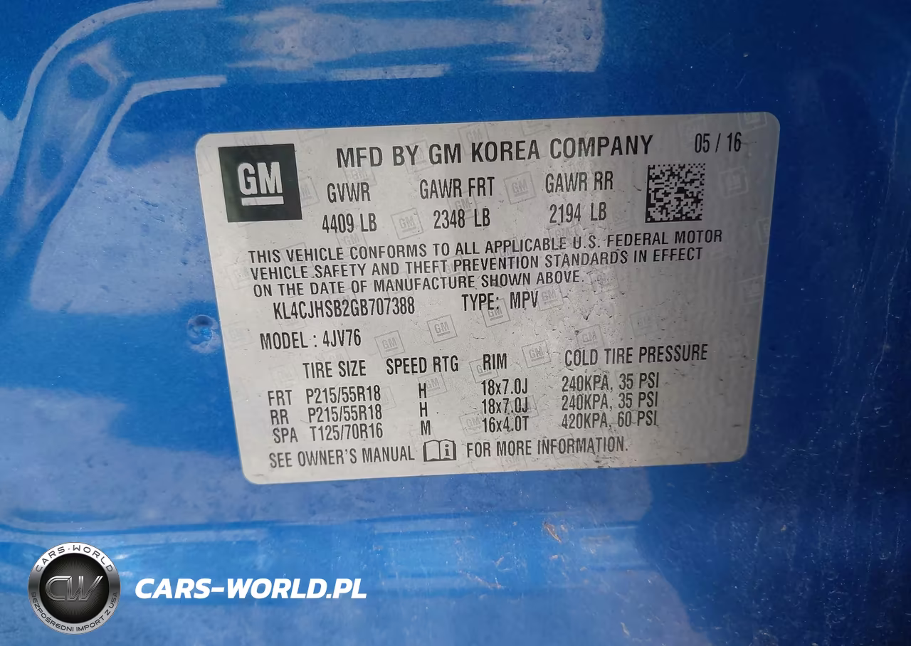 2016 Buick Encore Premium VIN:KL4CJHSB2GB707388 - 9