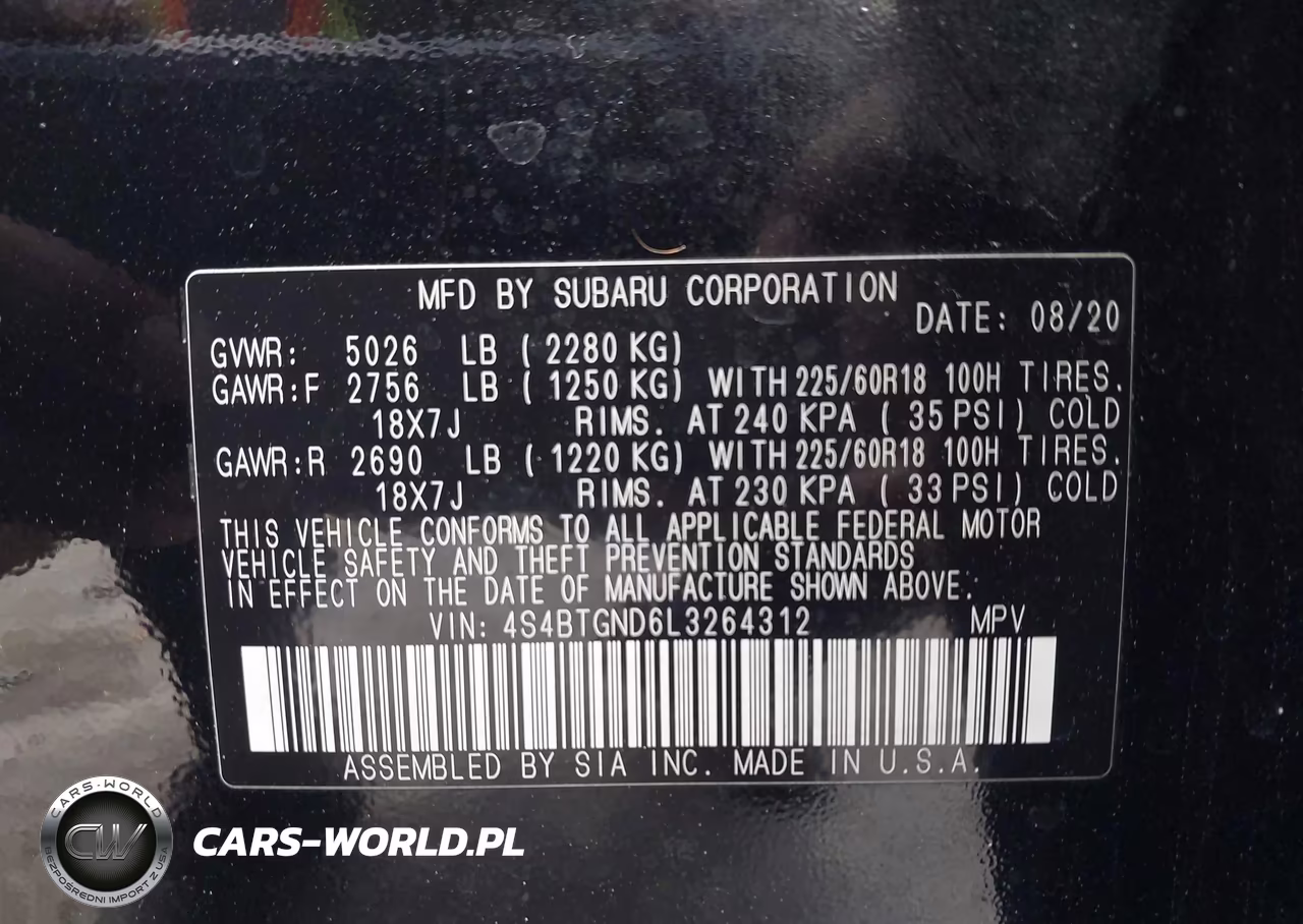 2020 Subaru Outback Limited Xt VIN:4S4BTGND6L3264312 - 9
