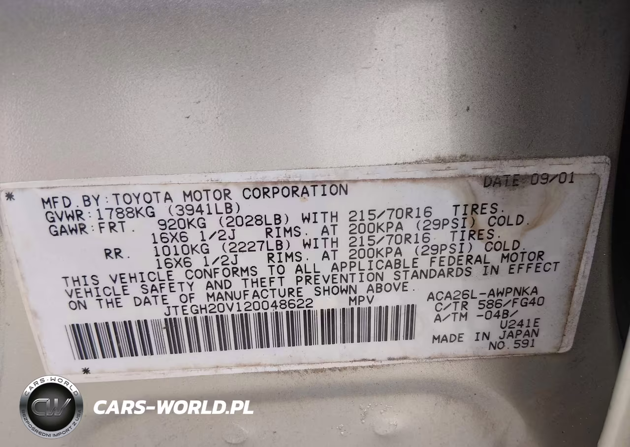 2002 Toyota Rav4 VIN:JTEGH20V120048622 - 9