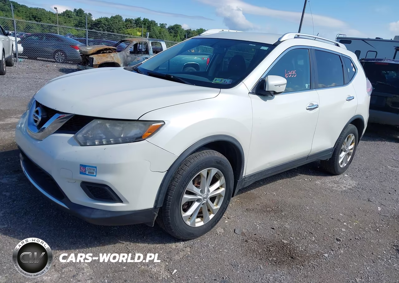 2015 Nissan Rogue Sv VIN:KNMAT2MV5FP577040 - 2