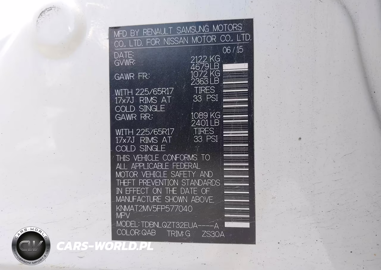 2015 Nissan Rogue Sv VIN:KNMAT2MV5FP577040 - 9