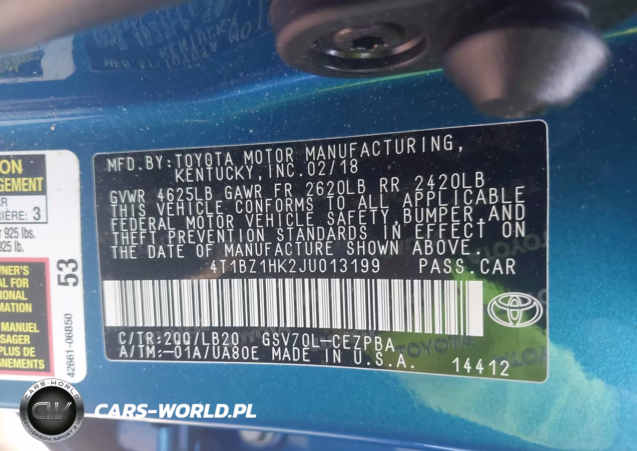 2018 Toyota Camry Xse V6 VIN:4T1BZ1HK2JU013199 - 9