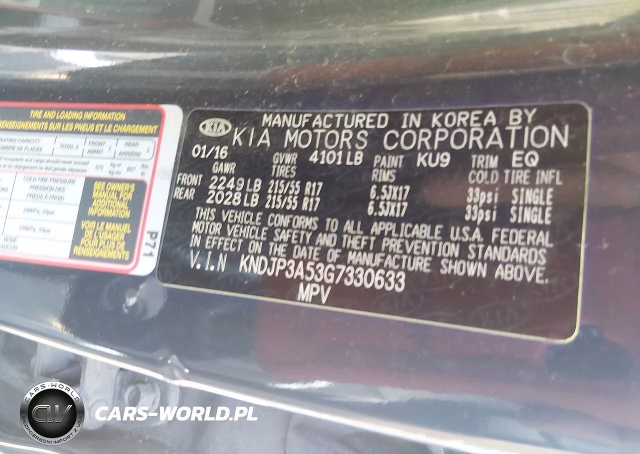 2016 Kia Soul + VIN:KNDJP3A53G7330633 - 9